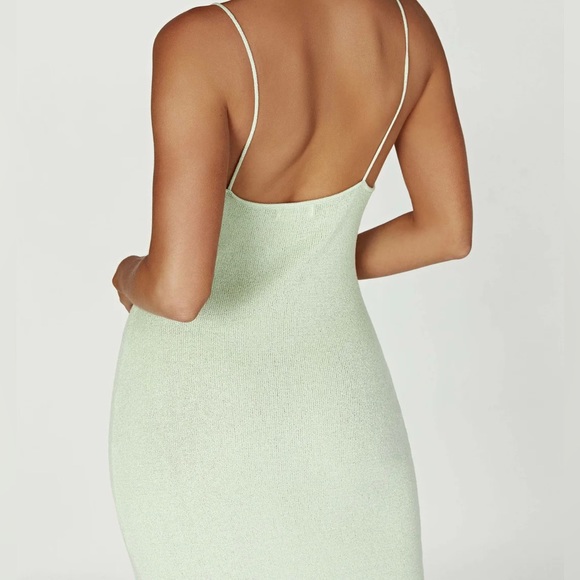 πΌπππππ β’ Magnolia Knit Maxi Dress Pistachio - Picture 3 of 5